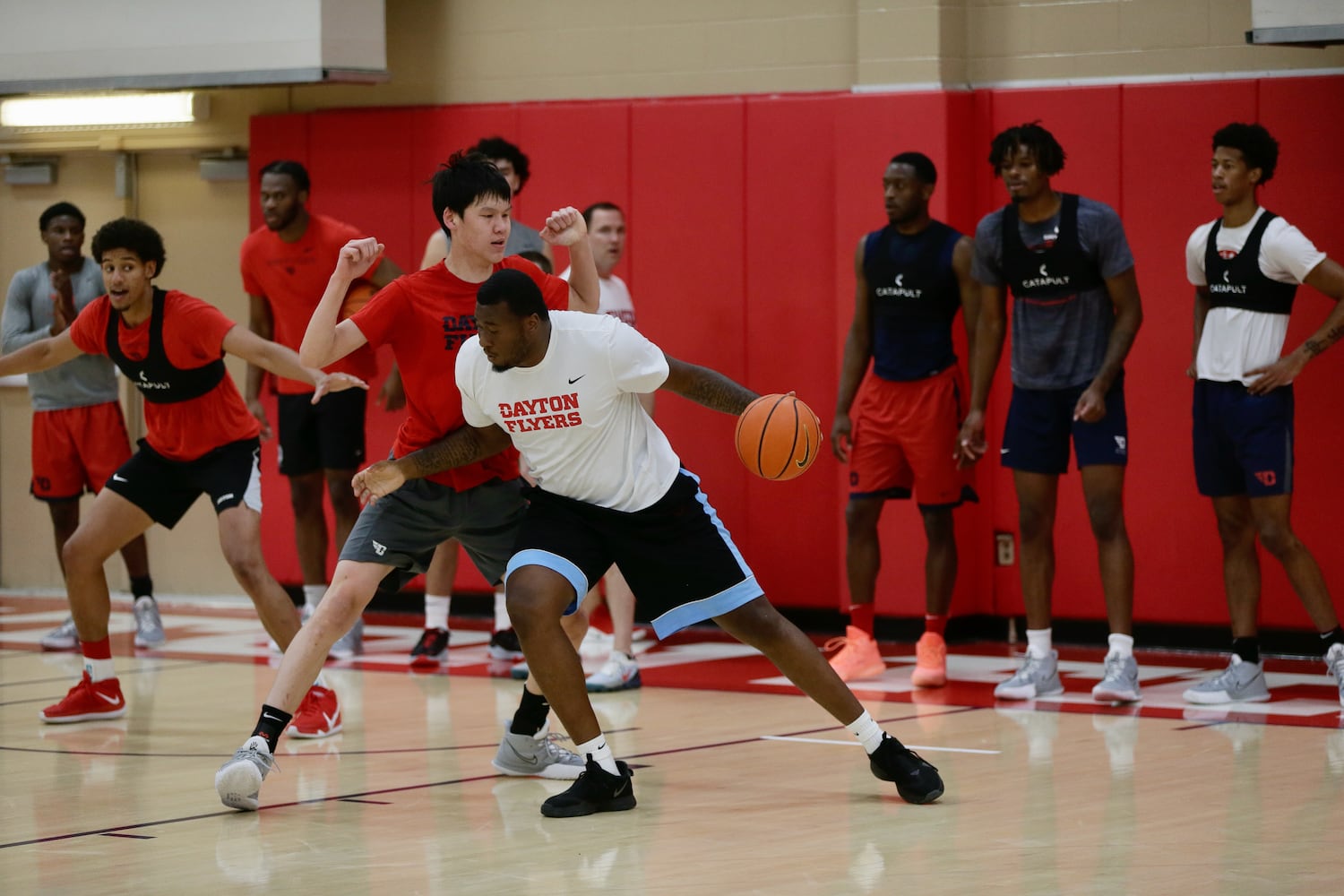 Dayton Flyers practice