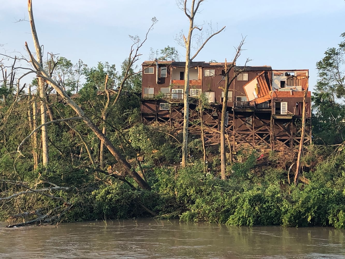 Riverside storm damage