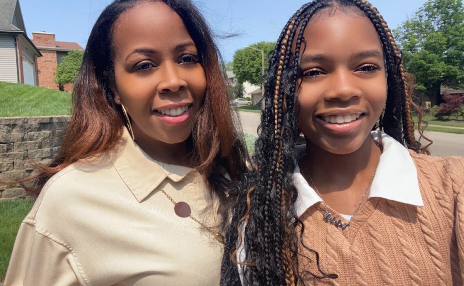 Rylee Davis is "amped" to see "The Little Mermaid" when it premieres May 25. Her mother Angela Davis (left) says she is excited to have young Black girls represented in the film. CONTRIBUTED