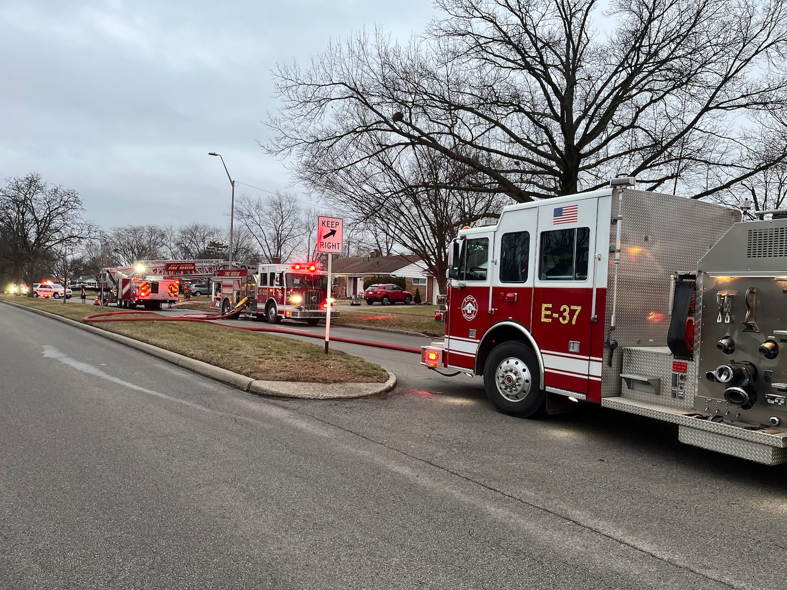 Kettering police and fire responded to a house in the 900 block of Stroop Road Monday afternoon | CONTRIBUTED