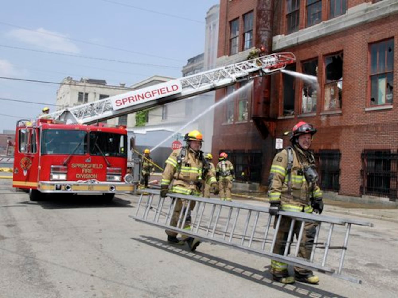 Fire at the Crowell-Collier Building