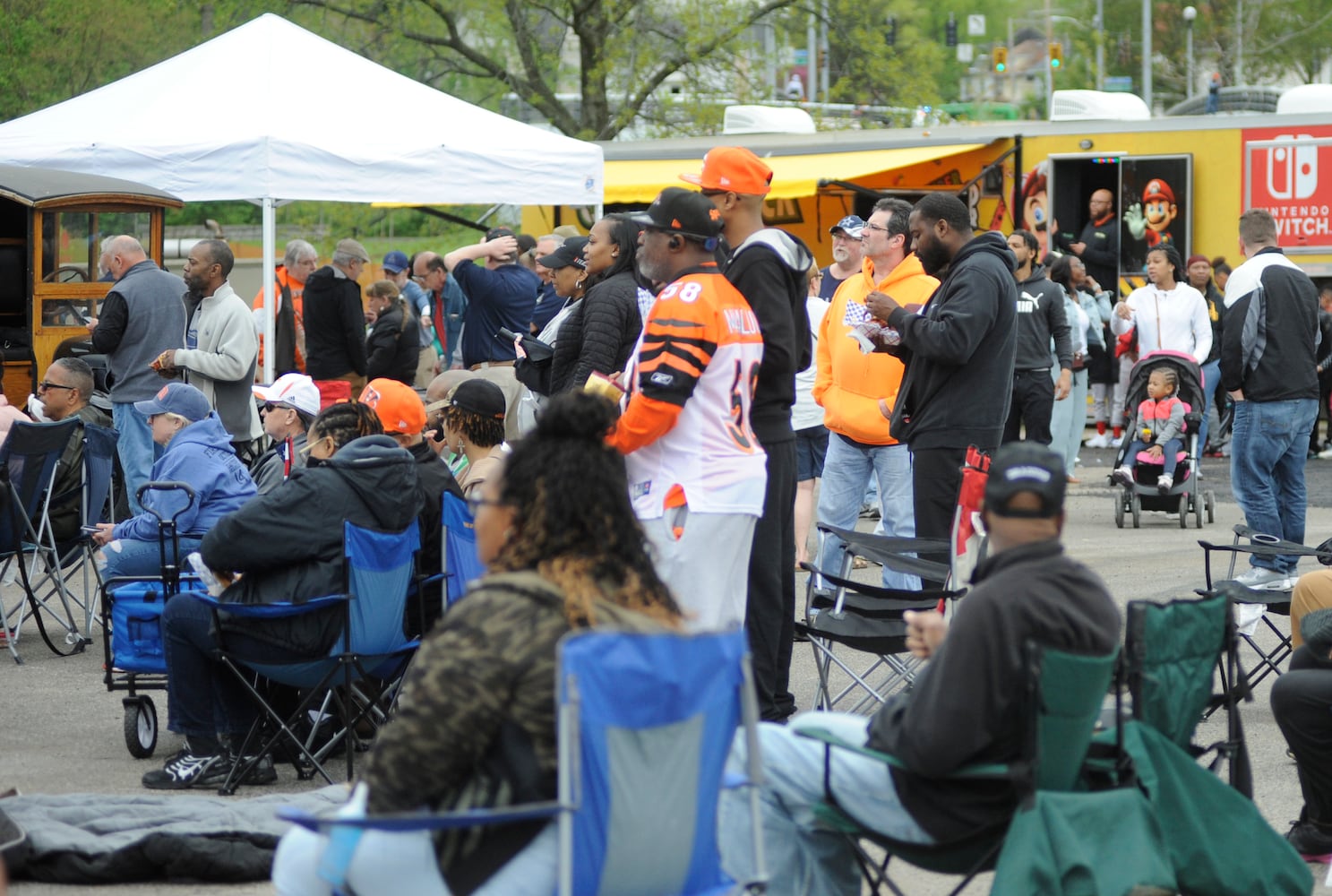 PHOTOS: NFL Draft Day at Dayton’s Triangle Park