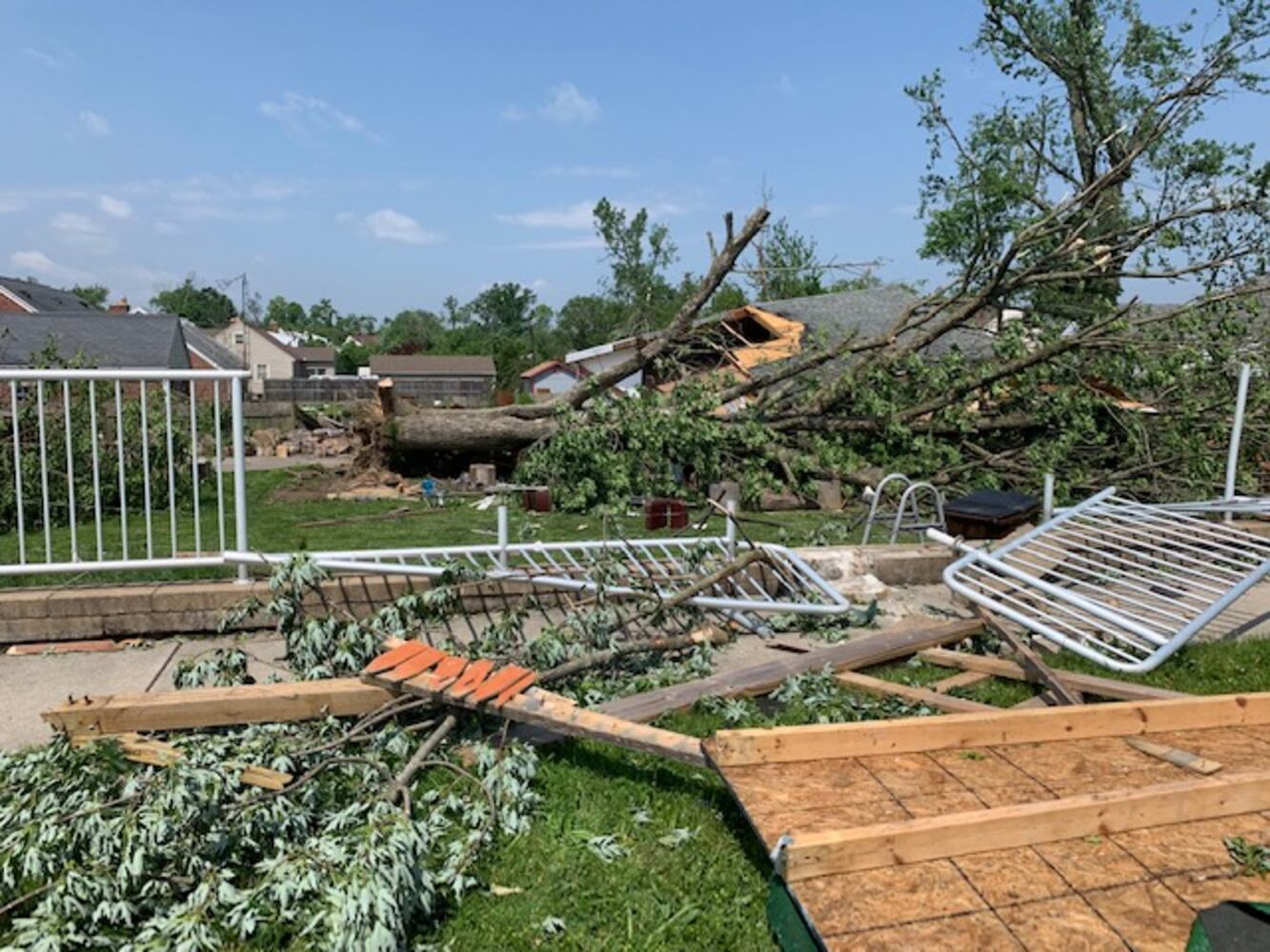 PHOTOS: Daylight reveals widespread damage from Monday storms