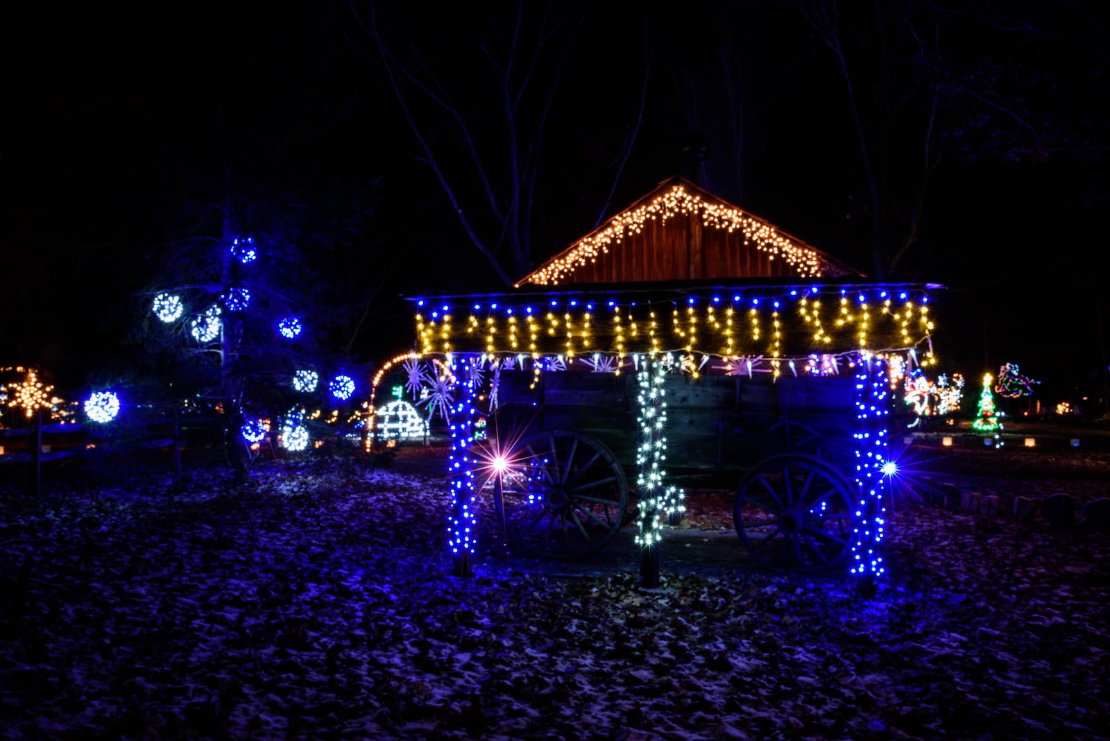 The Woodland Lights, located in Countryside Park, 895 Miamisburg-Centerville Road, in Washington Twp. is one of the longest-running and most popular annual lights festivals in the Miami Valley area. The Christmas light display is open from 6 p.m. to 9 p.m. from Nov. 23 to Dec. 23. TOM GILLIAM / CONTRIBUTING PHOTOGRAPHER