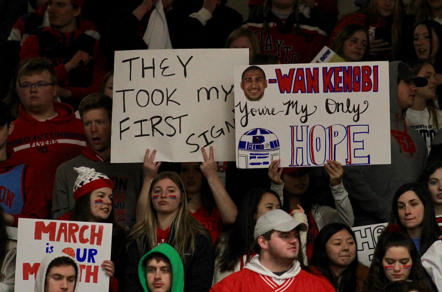 Photos: Signs at ESPN Gameday at Dayton