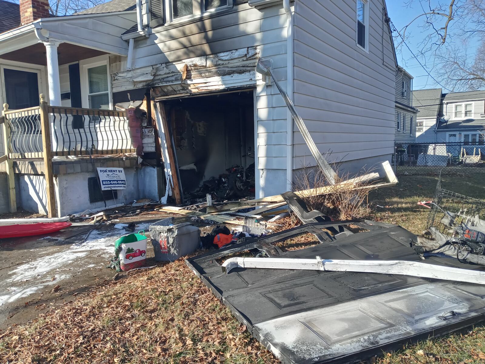 One person was taken to a local hospital Friday, Jan. 29, 2021, following a house fire in the 700 block of Broad Boulevard in Kettering. JOSH SWEIGART/STAFF