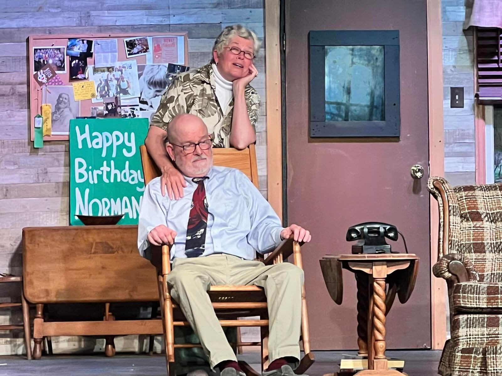 Pam McGinnis (Ethel Thayer) and Chuck Larkowski (Norman Thayer) in Actor's Theatre Fairborn's production of "On Golden Pond." FACEBOOK PHOTO