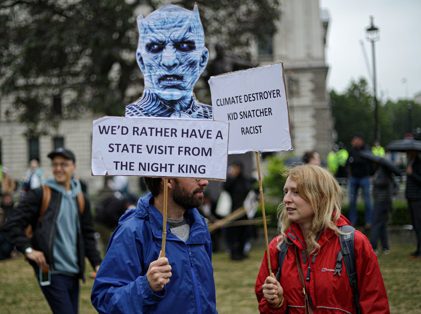 Photos: Trump arrives in United Kingdom for 3-day state visit