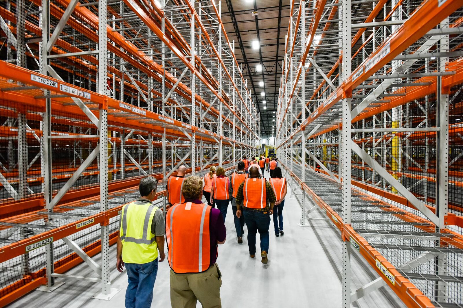 Amazon Fulfillment Center in Monroe is the largest building in the city at 1.3 million square feet. The facility is expected to be operating by early 2019 and could bring one thousand jobs to the community. NICK GRAHAM/STAFF