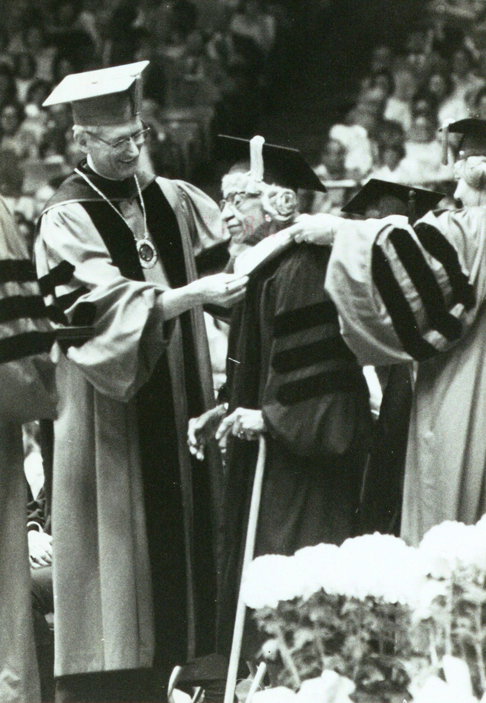 In 1978 Jessie Hathcock received an honorary doctorate in humanities from the University of Dayton. DAYTON DAILY NEWS / WRIGHT STATE UNIVERISTY SPECIAL COLLECTIONS AND ARCHIVE