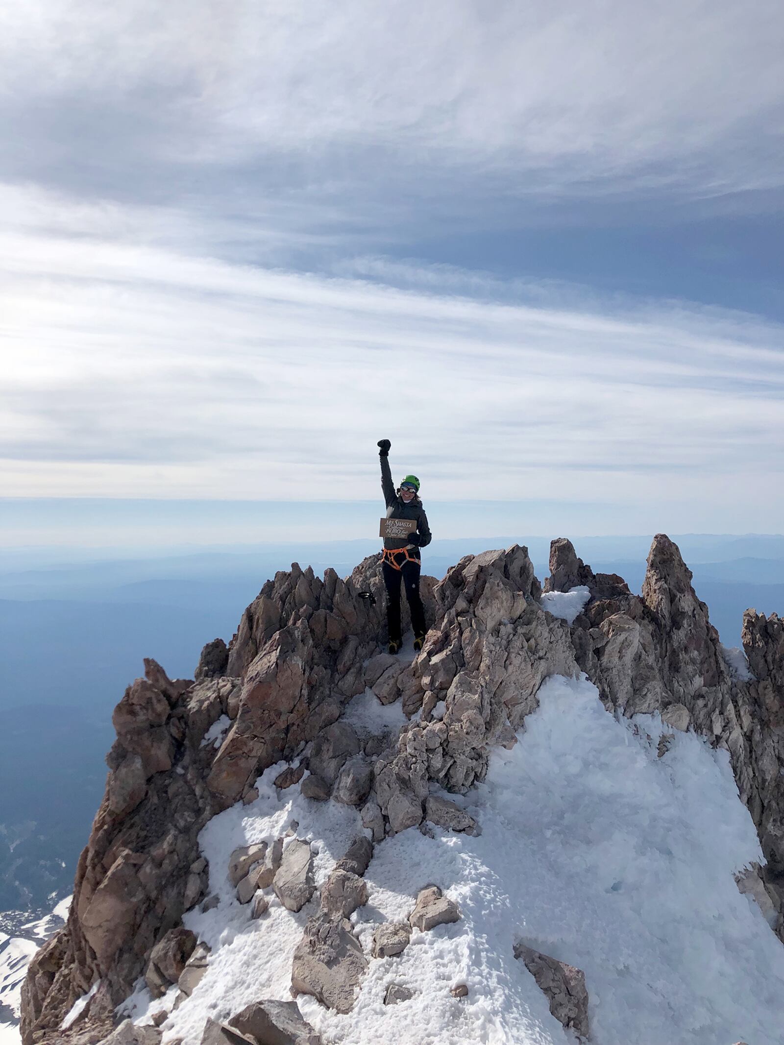 Cheryl Dillin on Mt. Shasta in California in June 2018. CONTRIBUTED PHOTO