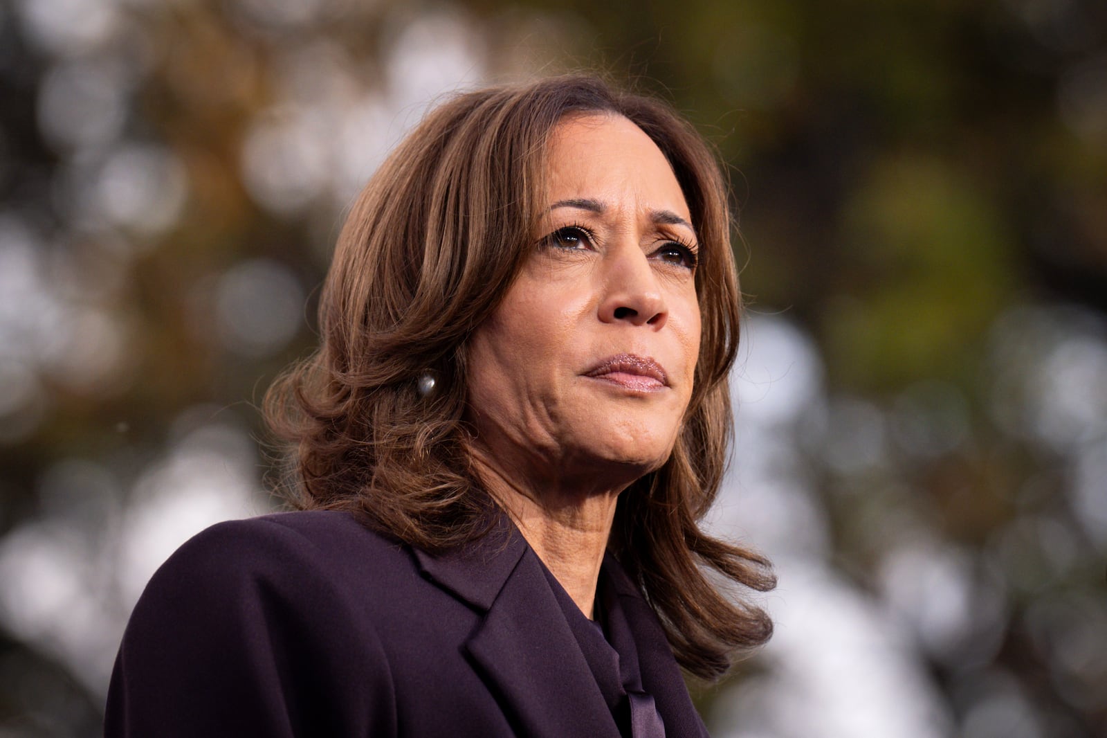 FILE - Democratic presidential nominee Vice President Kamala Harris speaks, Nov. 6, 2024, in Washington. (AP Photo/Jacquelyn Martin, File)