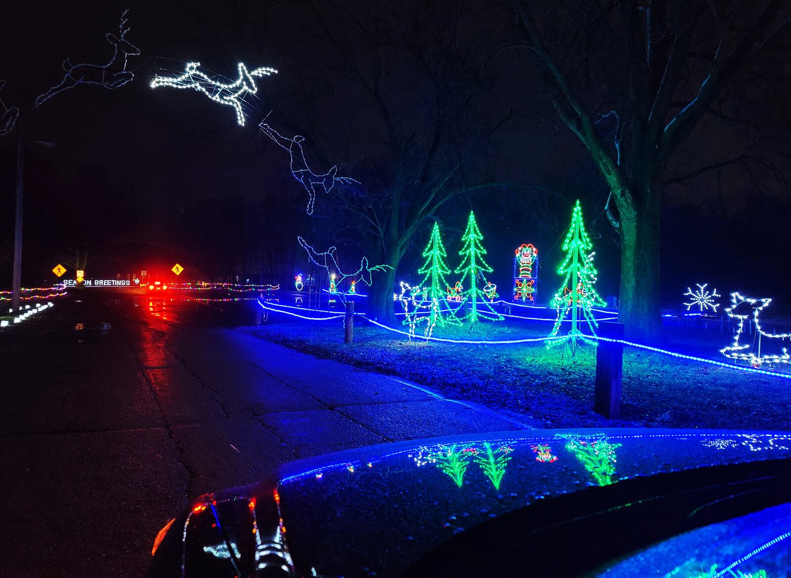 Light Up Middletown drive-thru holiday light display is open 6 p.m. to 10 p.m. nightly at Smith Park in Middletown. NICK GRAHAM / STAFF