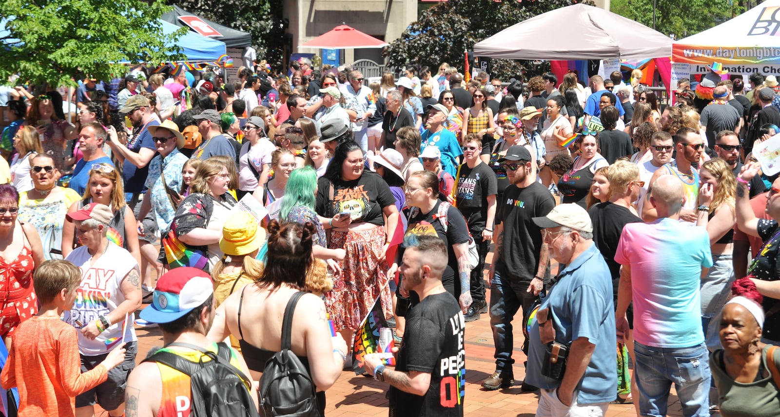 The Greater Dayton LGBTQ+ Center hosted the Dayton Pride Parade in downtown Dayton on Saturday, June 4, 2022, followed by the Dayton Pride Festival at Courthouse Square. CONTRIBUTED/DAVID A. MOODIE