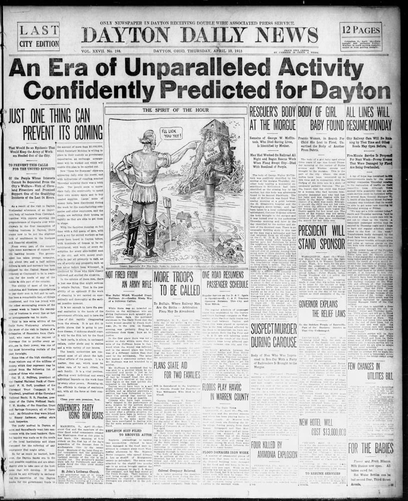 Dayton history pages 1913 Flood