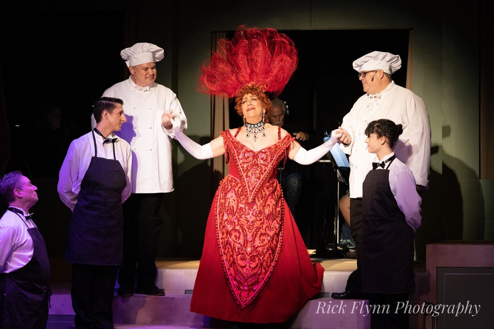 Tina McPhearson stars as Dolly Levi in the Dayton Playhouse's 2022 production of "Hello, Dolly!" PHOTO BY RICK FLYNN PHOTOGRAPHY