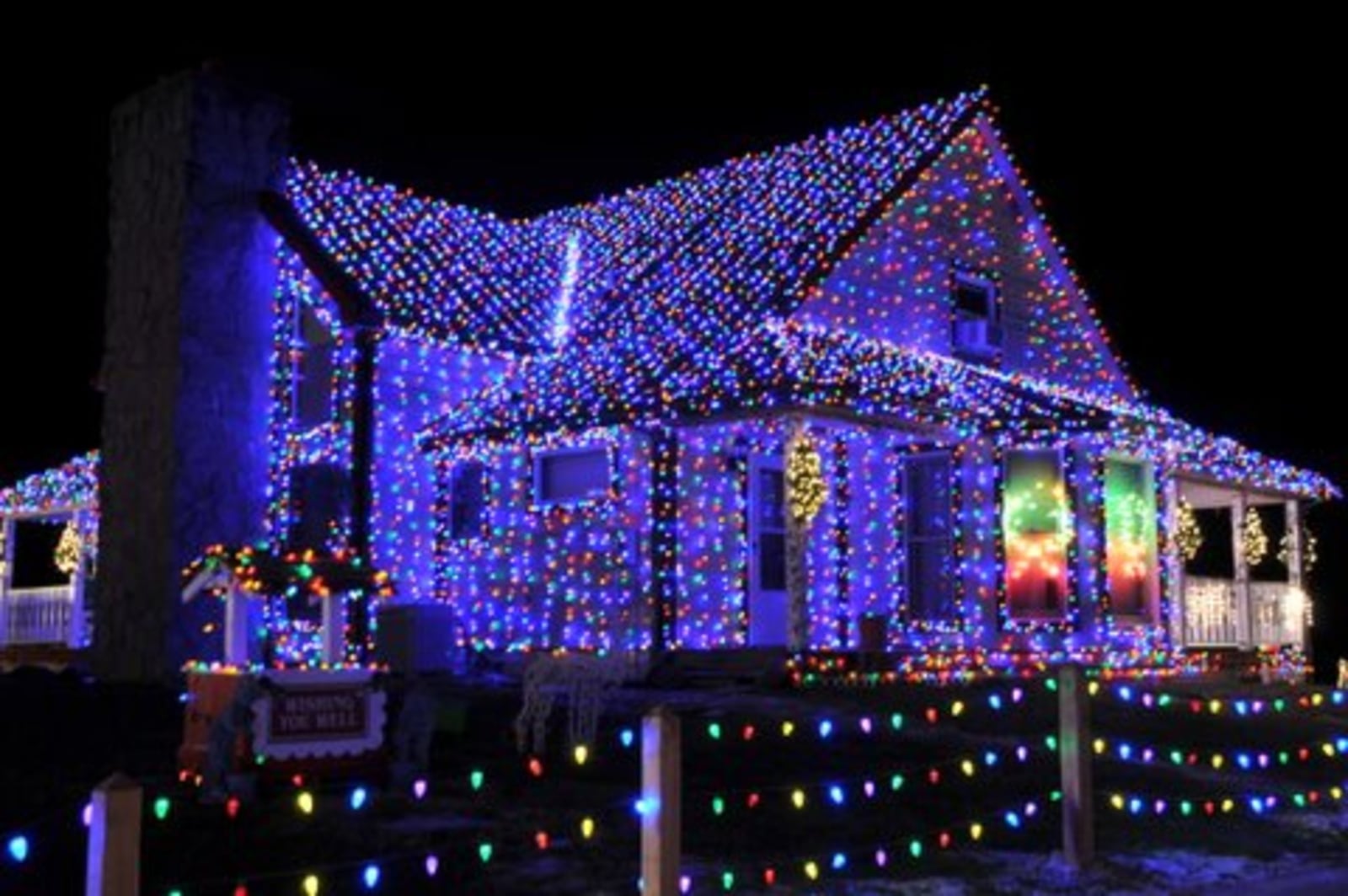 The Christmas Ranch Light Spectacular lights up 3205 S. Waynesville Road, Morrow. CONTRIBUTED