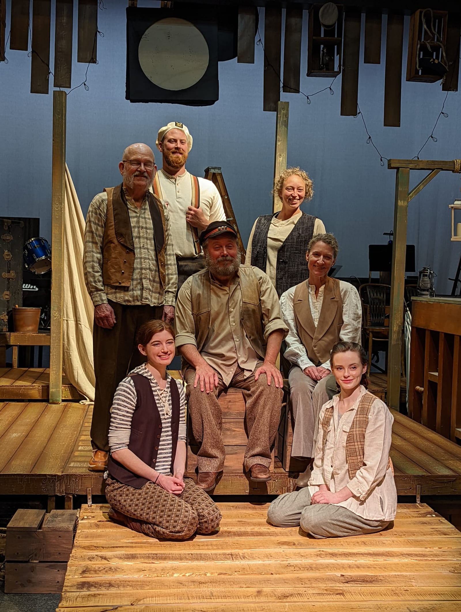 The cast of Dayton Theatre Guild's production of "The Old Man and the Old Moon." CONTRIBUTED