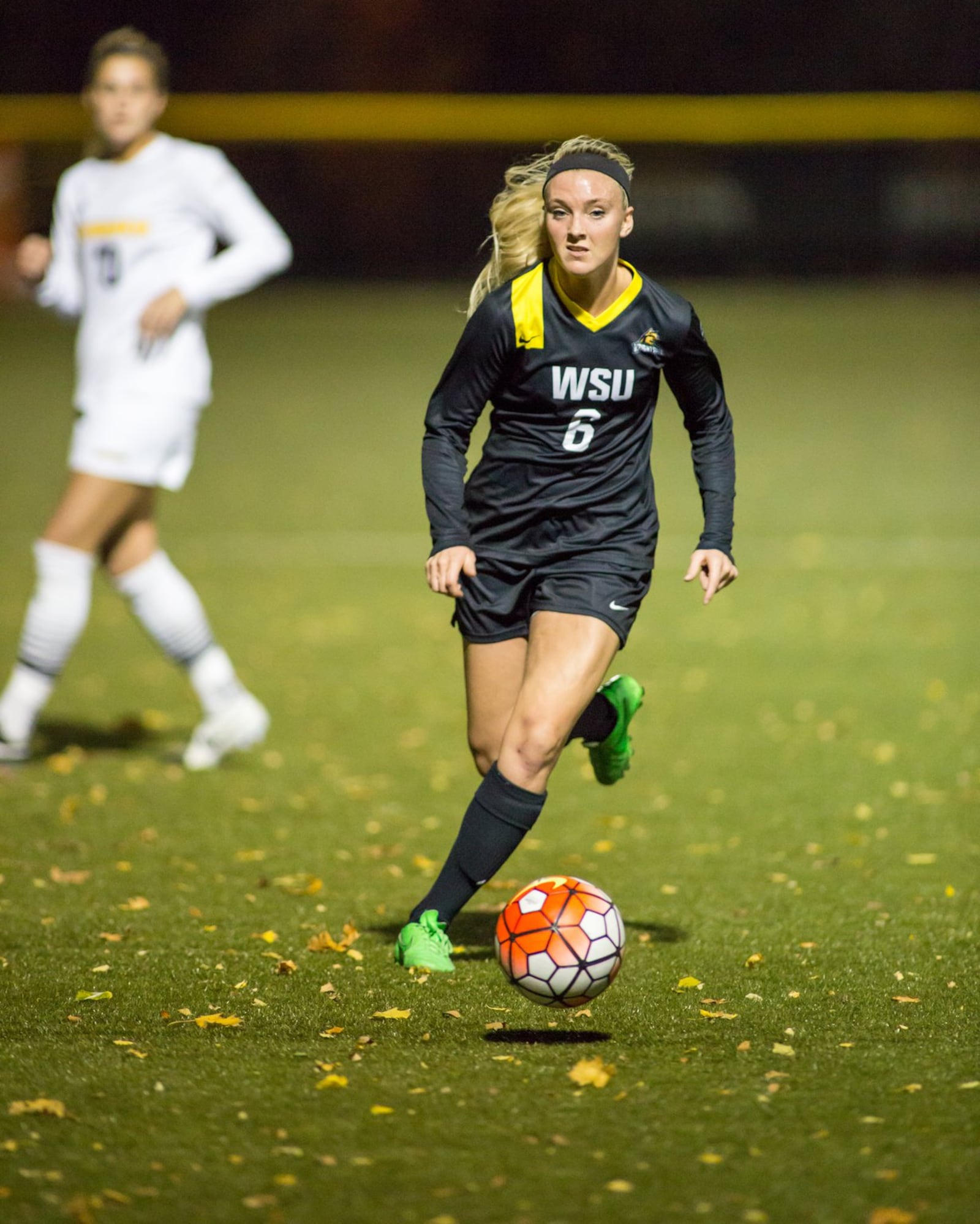 Wright State University’s Brooklyne Mason during a match earlier this season vs. Milwaukee. CONTRIBUTED