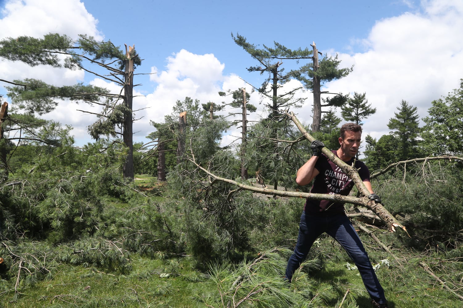 storm damage caused bytornadoes