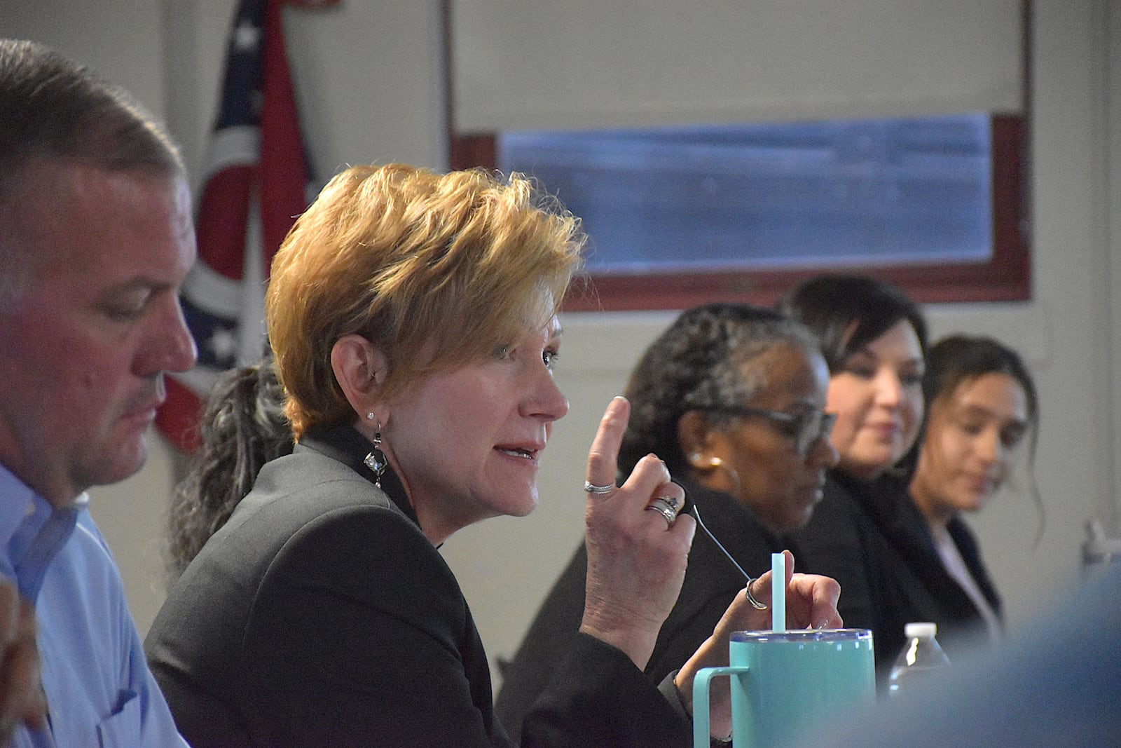 Dayton City Manager Shelley Dickstein at a budget work session in October 2024. CORNELIUS FROLIK / STAFF