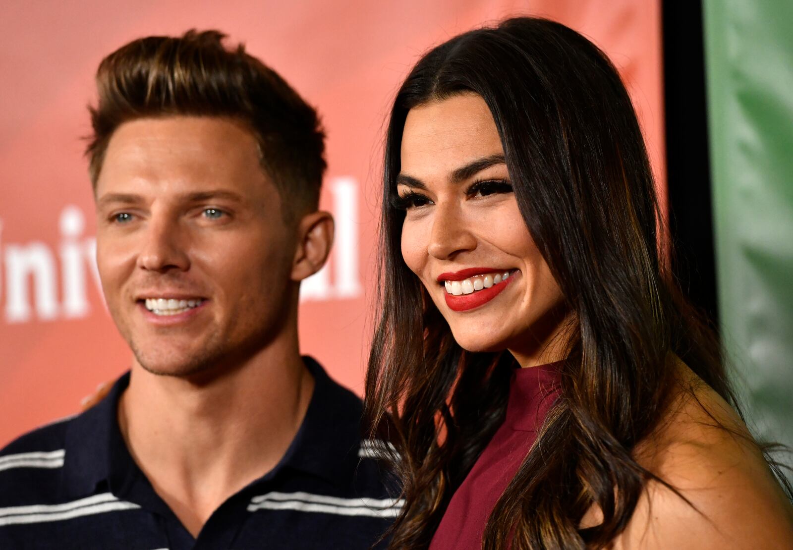 PASADENA, CALIFORNIA - JANUARY 11: Steve Cook, Erica Lugo attend the 2020 NBCUniversal Winter Press Tour 45 at The Langham Huntington, Pasadena on January 11, 2020 in Pasadena, California. (Photo by Frazer Harrison/Getty Images)