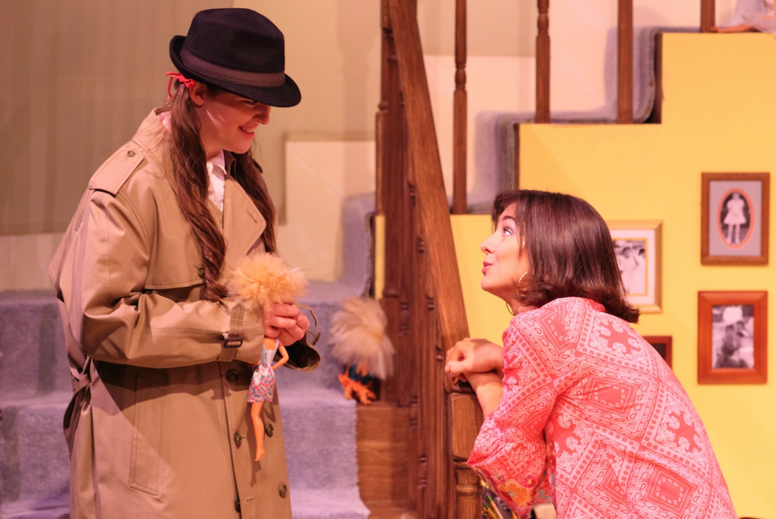 Lizzie Huelskamp (Becky O'Shea) and Cecily Dowd (Linda O'Shea) in the Human Race Theatre Company's production of "Incident at Our Lady of Perpetual Help." PHOTO BY SCOTT J. KIMMINS