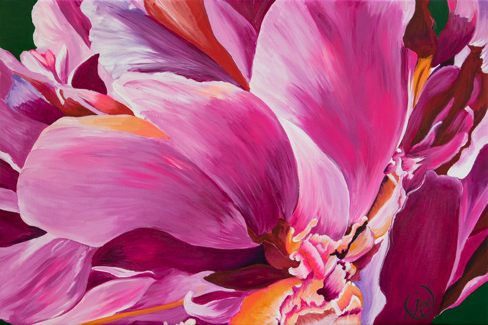 Peony Petals Two by Gae Helton is a participant in the 2021 Art in the City event in downtown Dayton. CONTRIBUTED