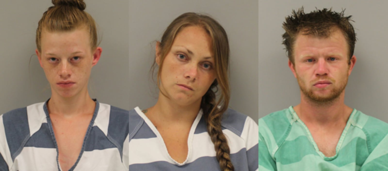 Pictured from left to right, Samantha Tipton, Erica Jones and Nathan Powers. Photo courtesy Preble County Sheriff's Office