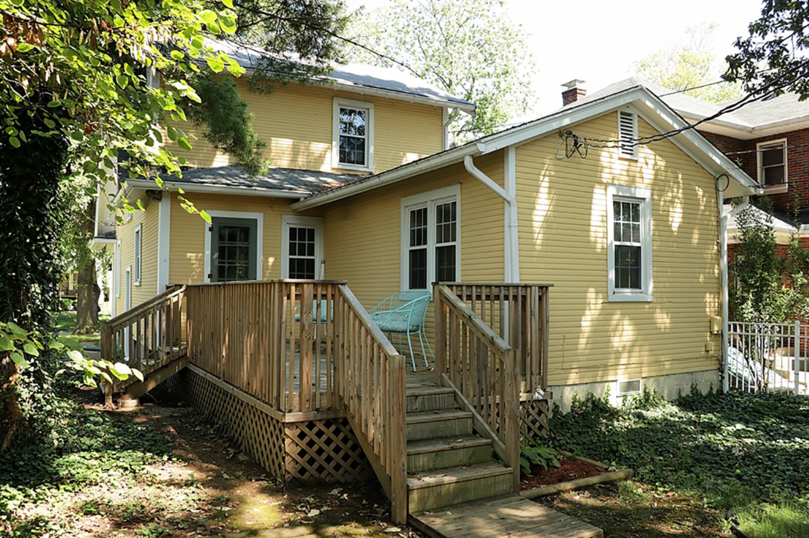 A door off the breakfast nook opens to a wooden deck and semi-private back yard. CONTRIBUTED PHOTO BY KATHY TYLER