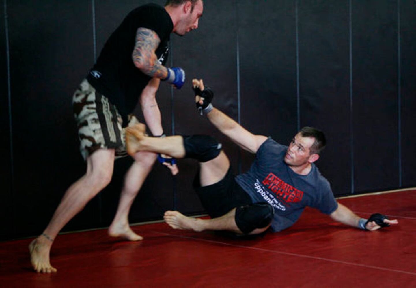 UFC star Rich Franklin trains for fight