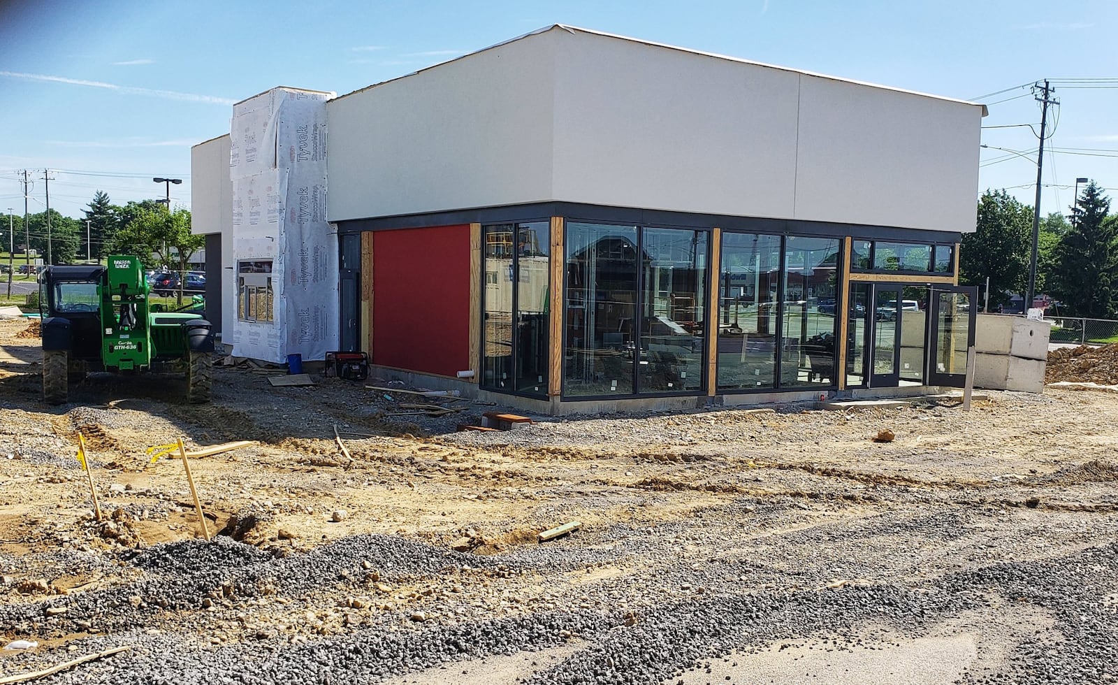 Construction continues on the Chipotle restaurant in an outlet of the Towne Mall Galleria Tuesday, June 9, 2020. NICK GRAHAM / STAFF