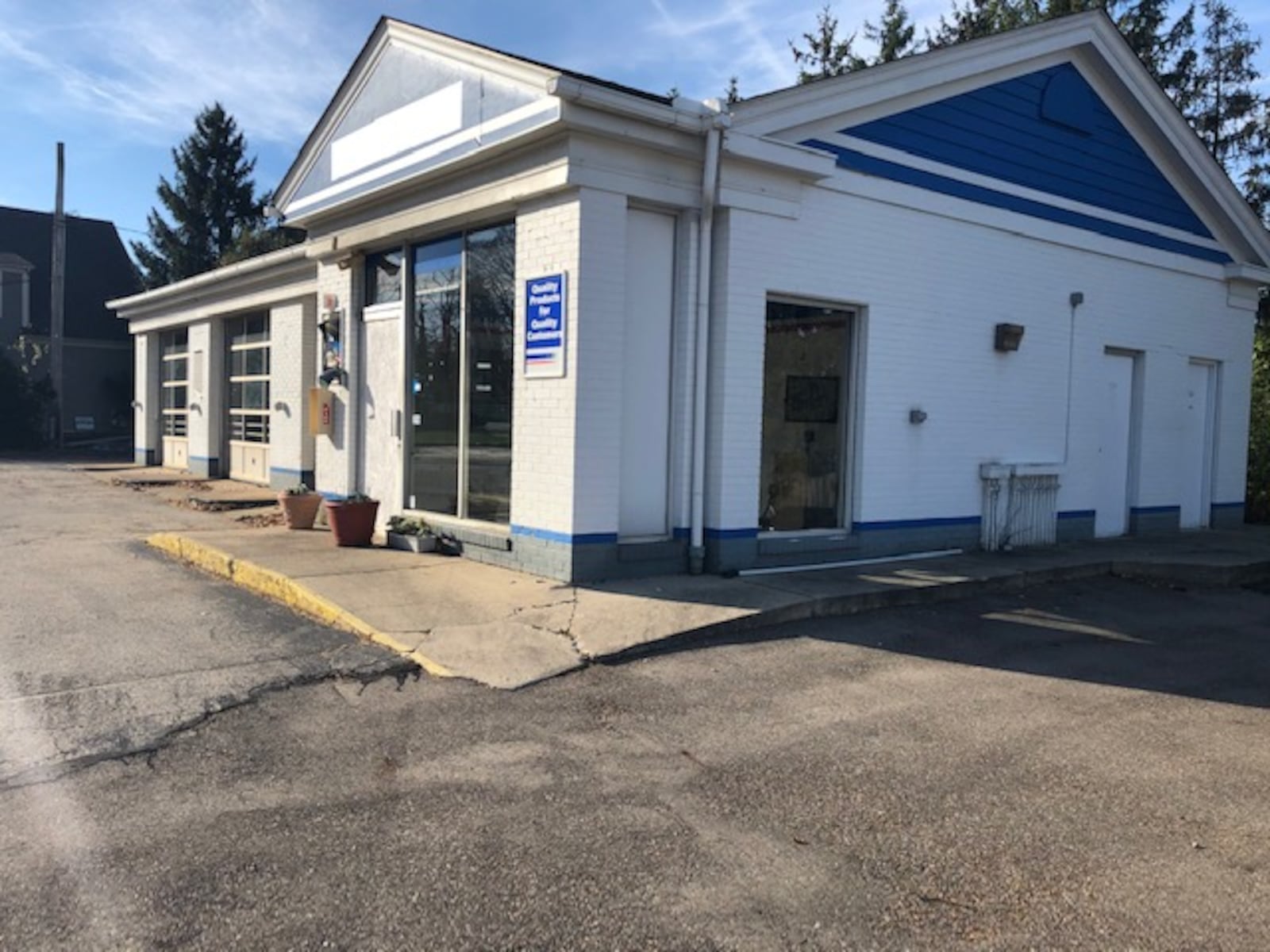 Northmont High School and University of Dayton grad Jeffrey Neace is looking to open a Whit's Frozen Custard at the former site of a service station on Ohio 48 in Centerville, near the city’s historic district. NICK BLIZZARD/STAFF