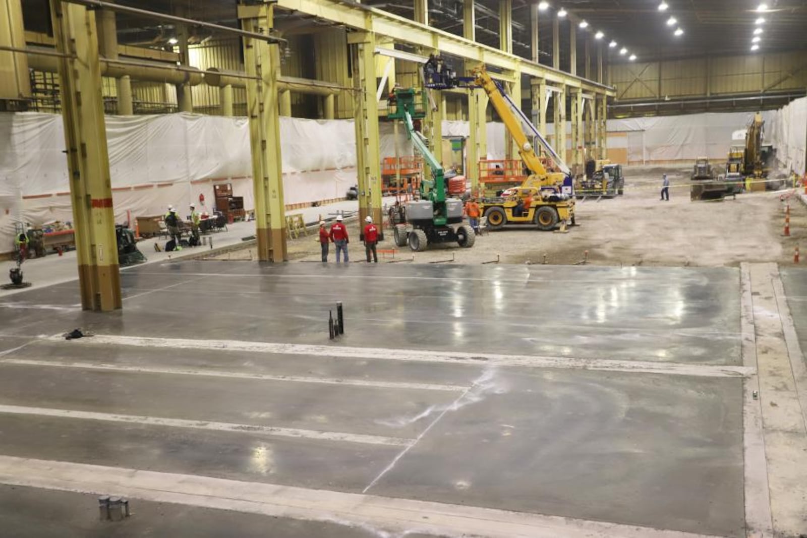 Renovations at the Anna Engine Plant for the installation of large die-cast machinery to create IPU cases. Honda photo.