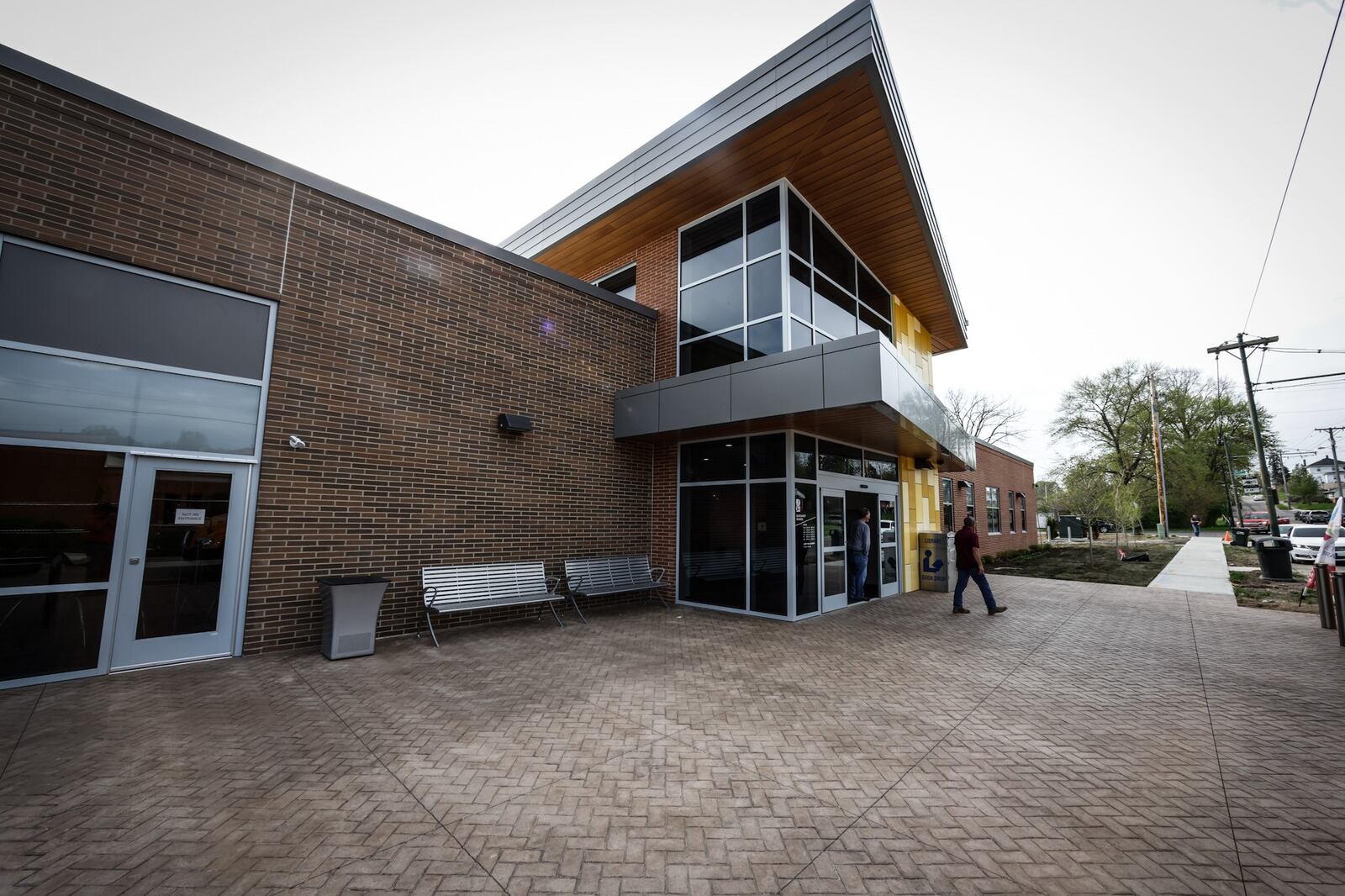 The Burkhardt Branch Library opened Monday morning April 25, 2022. JIM NOELKER/STAFF