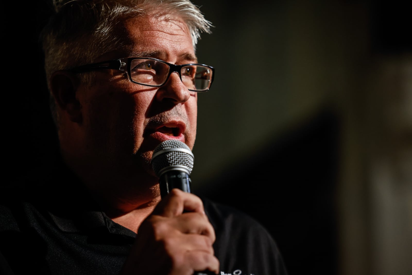 Scott Sliver, running for Dayton Commissioner, speaks at the candidates forum held at Grace United Methodist Church Monday Sept. 27, 2021. JIM NOELKER/STAFF