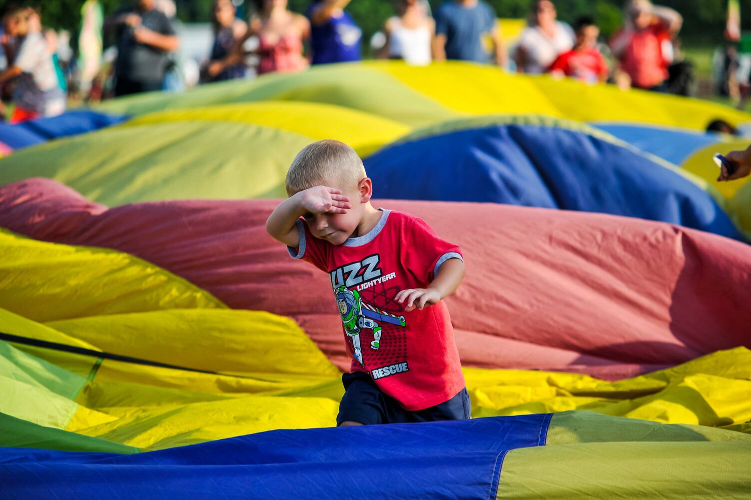 Ohio Challenge balloon glow and fireworks