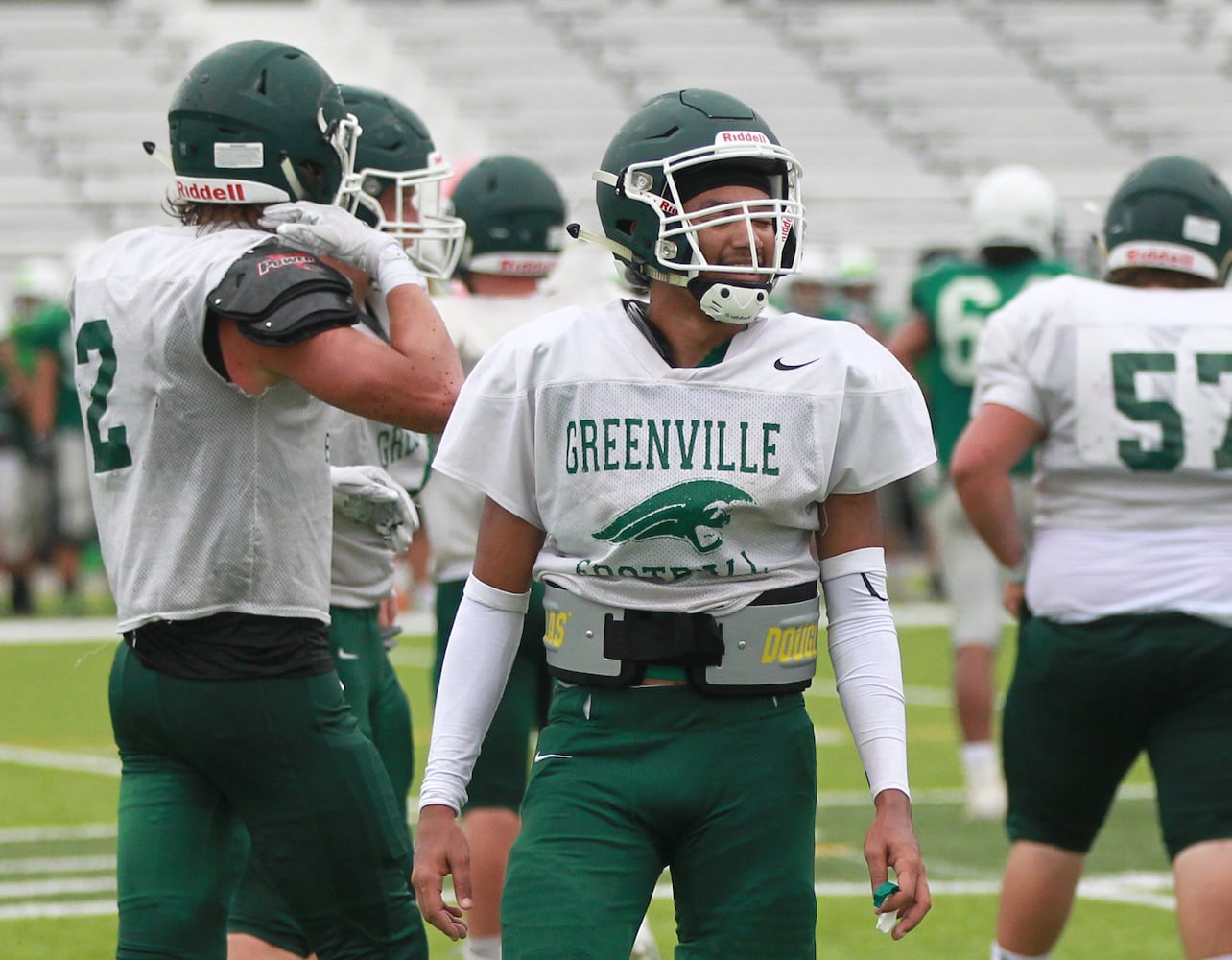 PHOTOS: Celina at Greenville, preseason football scrimmage