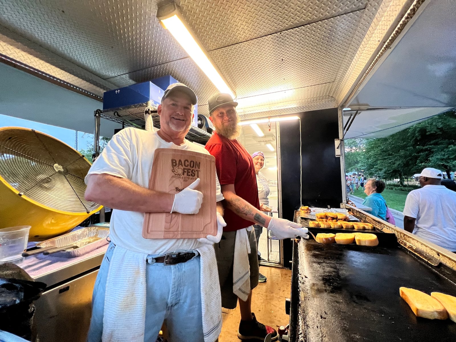 Bacon lovers from across the area came together in Kettering over the weekend. The city hosted the 10th annual Bacon Fest at the Fraze Pavilion on Saturday, Aug. 19. ALEXIS LARSEN/CONTRIBUTOR