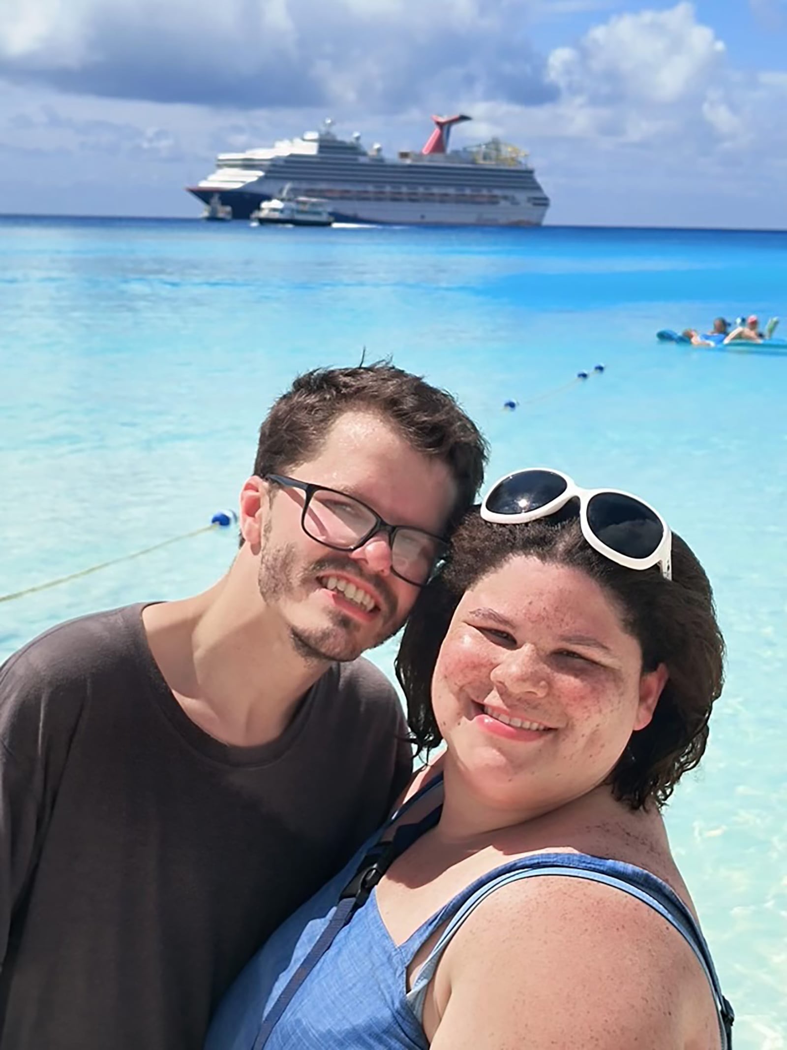 Michael and Kristen Fager took a cruise to the Bahamas to celebrate their second anniversary this summer. Fager has become confident enough since joining Project Search, to travel on her own and meet new people. CONTRIBUTED