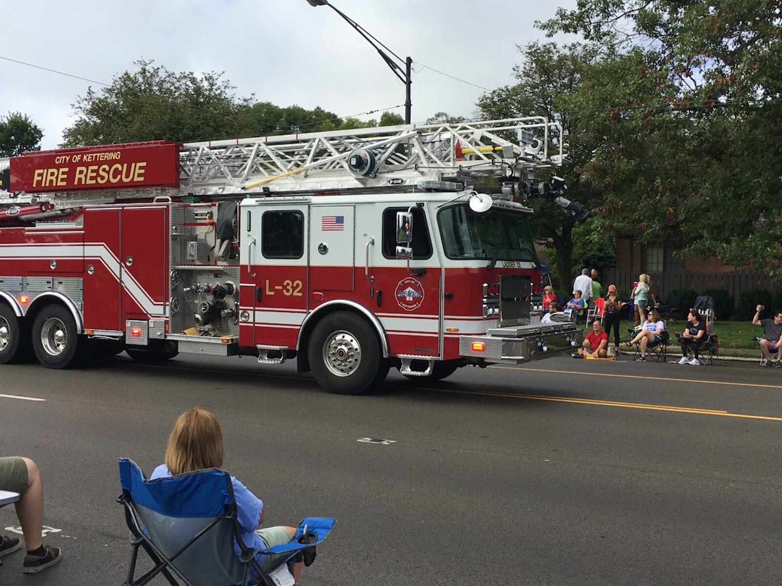 Every parade must have a fire truck. Holiday at Home on Monday in Kettering was no exception. THOMAS GNAU/STAFF