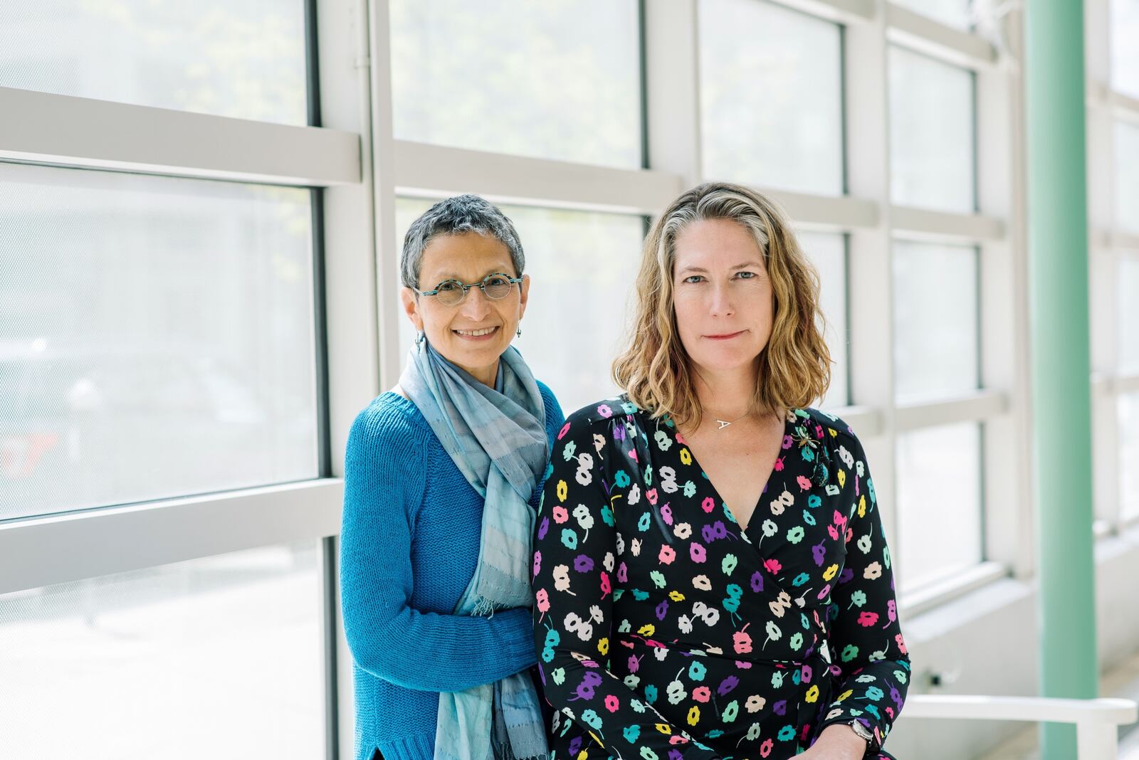 "Finding Wright'' Composer Laura Kaminsky (left) and Librettist Andrea Fellows Fineberg. CONTRIBUTED