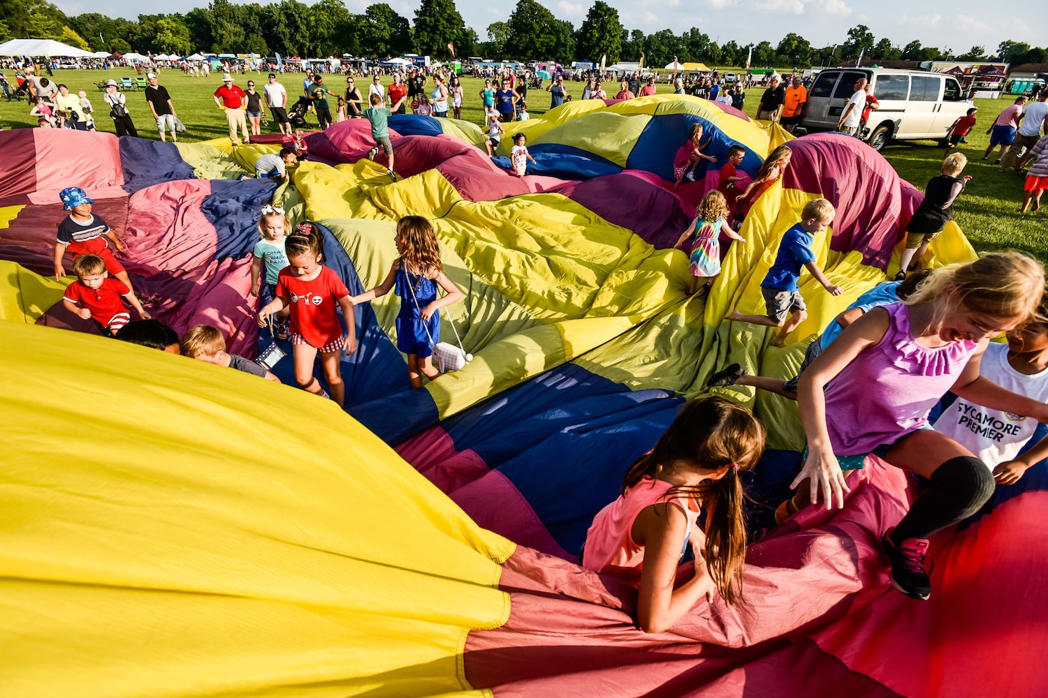 Ohio Challenge balloon glow and fireworks