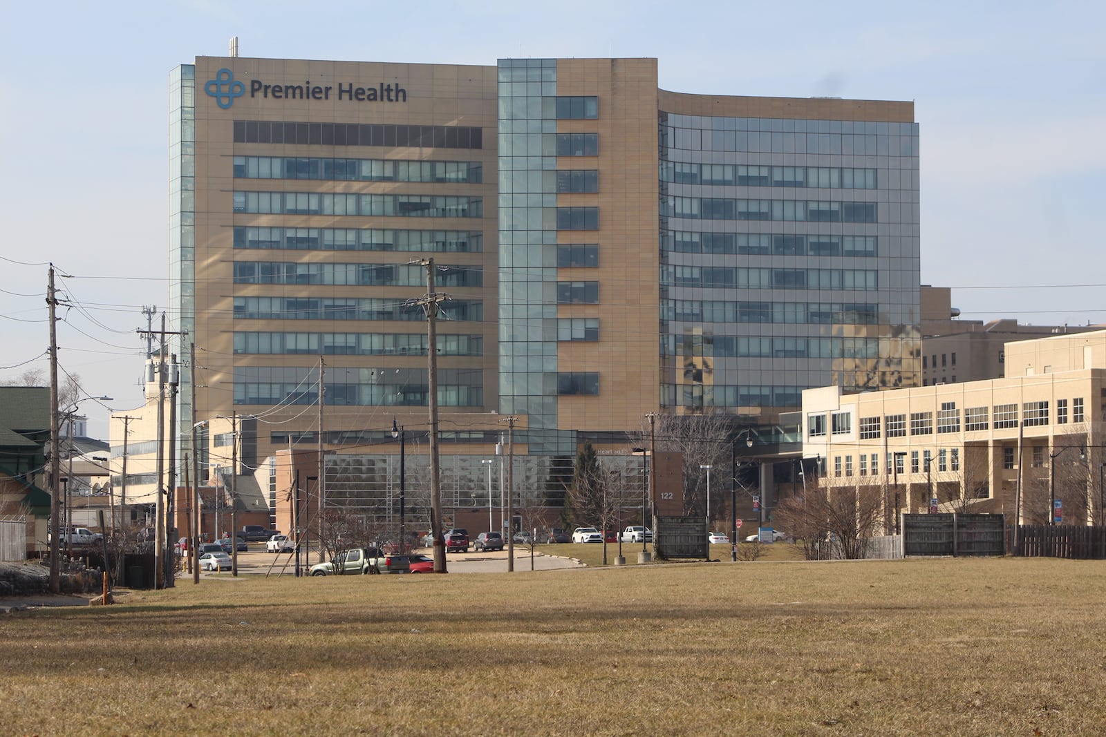 A developer wants to build 240 new apartments on this vacant land near the University of Dayton and Miami Valley Hospital. CORNELIUS FROLIK / STAFF