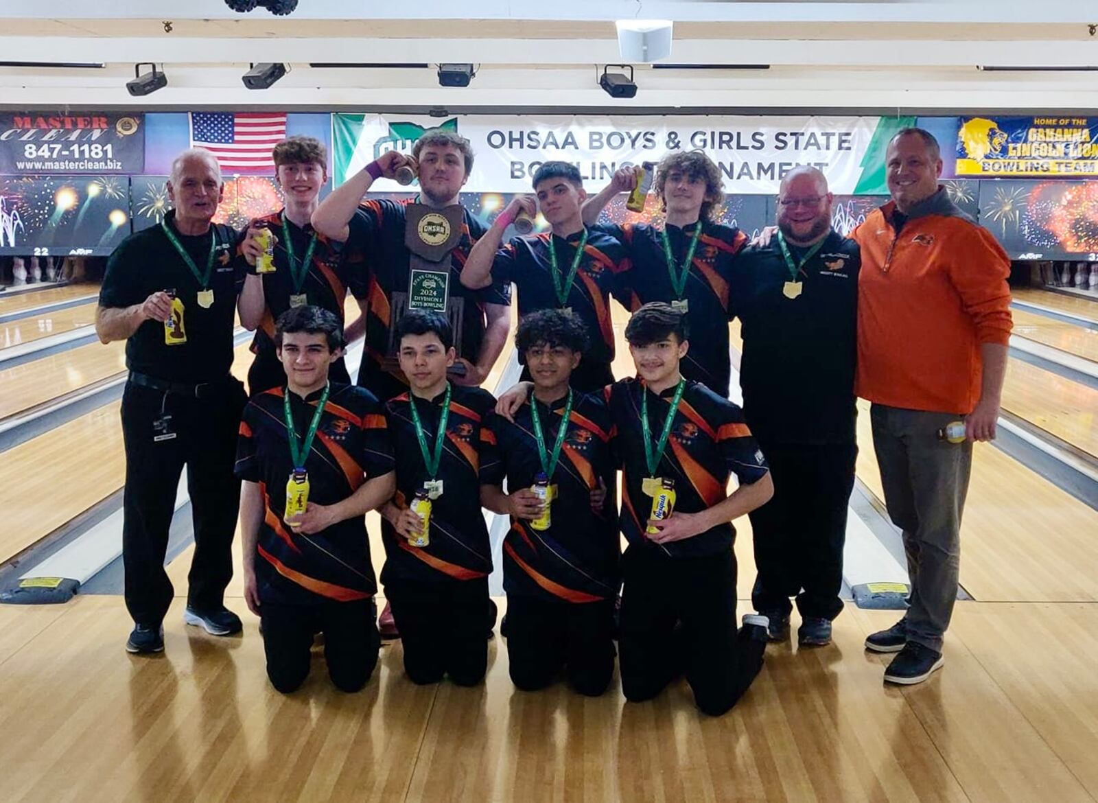 The Beavercreek High School boys bowling team won its second state title in three years on Friday in Columbus. CONTRIBUTED