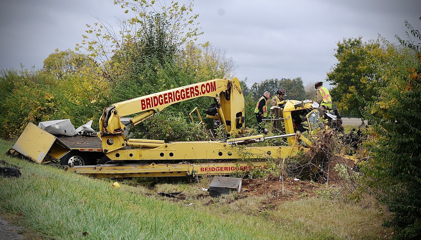 Mobile crane accident I 70 Clark County