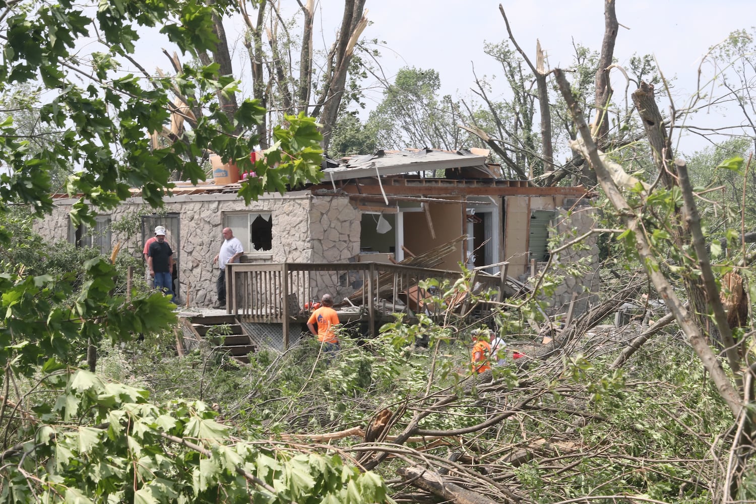 PHOTOS: Daylight reveals widespread damage from Monday storms