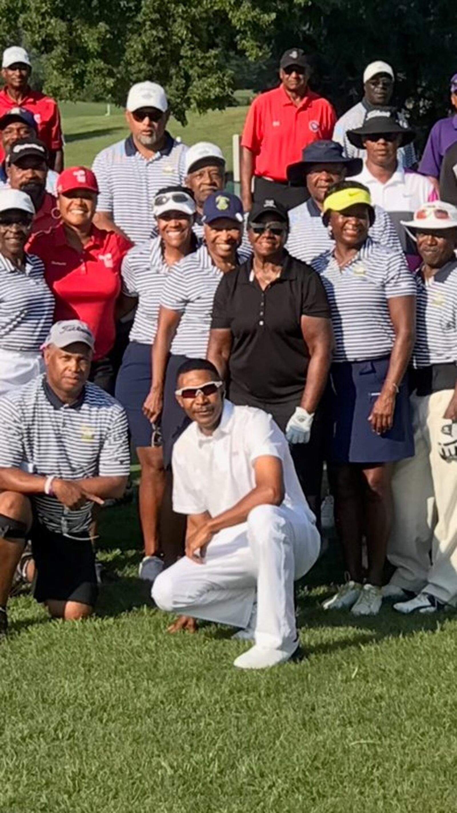 Current Madden pro Larry Price (crouched in front) with the Fairway Golf Club, the historic organization first formed in 1937 and has called Madden home since 1961. CONTRIBUTED