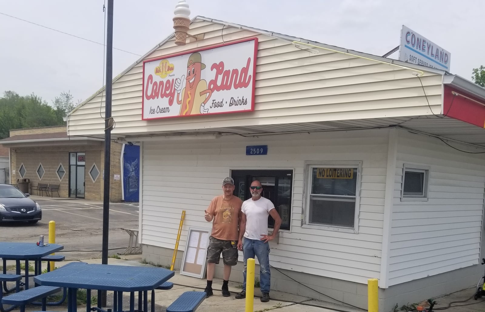 “The Bun Bros LLC ConeyLand” or just “The Bun Bros” will hold its grand opening today, May 28, starting at 11 a.m. until 9 p.m. at 2509 Valley Pike in Riverside. Owned by Mike Davis and Von Crager, it is a full-service ice cream shop with a lengthy grill menu, including some not-so-average hot dog stand items.