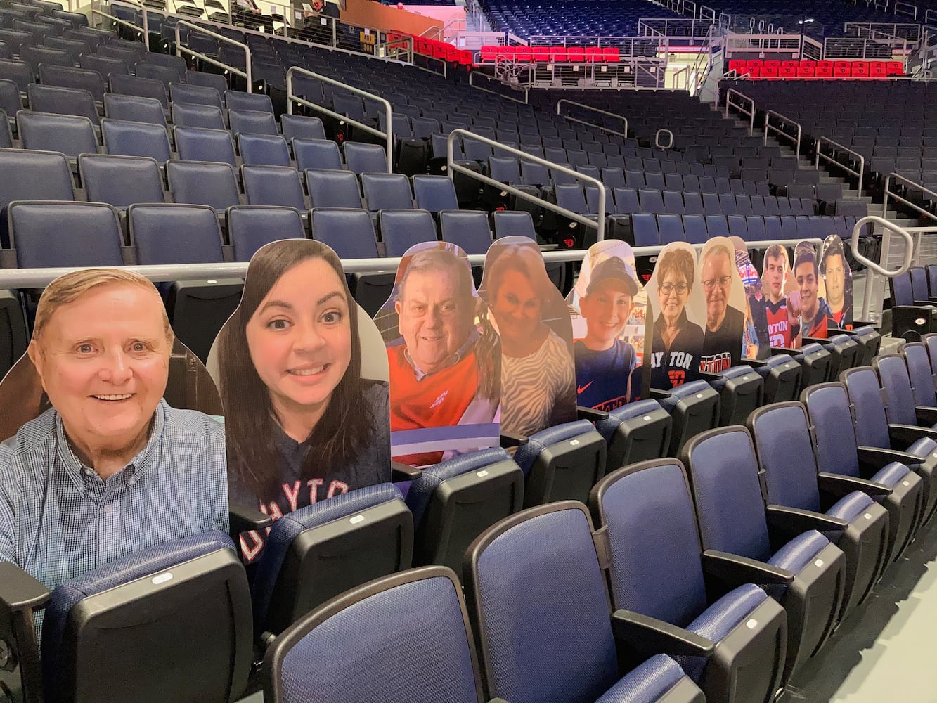 Photos: Dayton Flyers fan cutouts at UD Arena